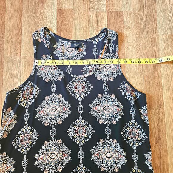 Mossimo Supply Co. black Moroccan medallion pattern sleeveless top. - Picture 6 of 8